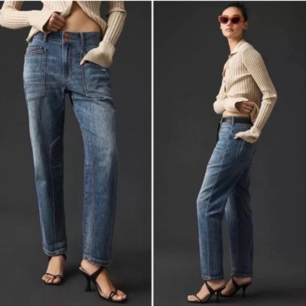 $148 The Wanderer Mid-Rise Relaxed Jeans by Pilcro